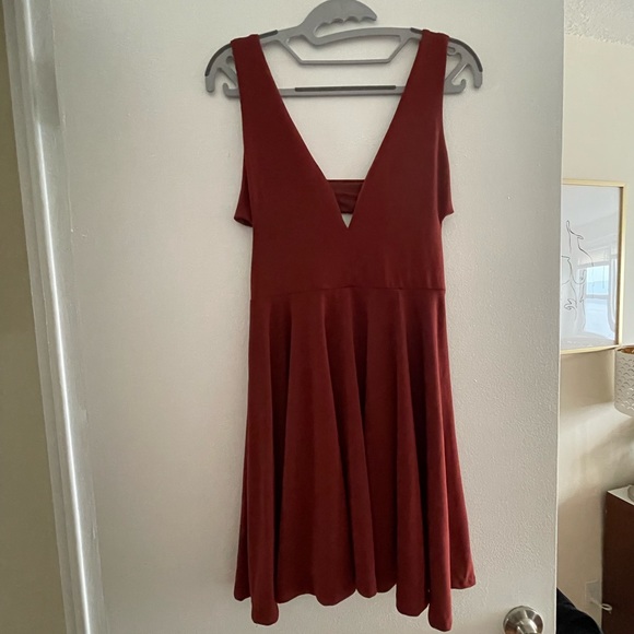 Burnt orange cut out dress - Picture 1 of 5